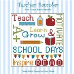 (image for) Teacher Cross Stitch Pattern Sampler